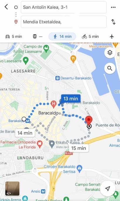 Bilbao/Barakaldo 15Min Bec Lägenhet Exteriör bild